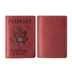 Leather Passport Holder Travel Accessory