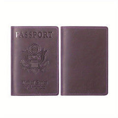 Leather Passport Holder Travel Accessory