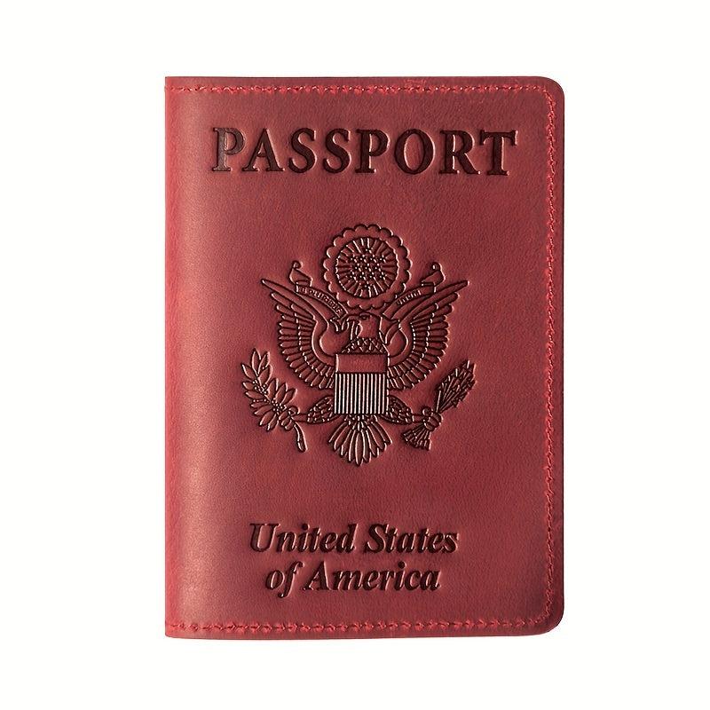 Leather Passport Holder Travel Accessory