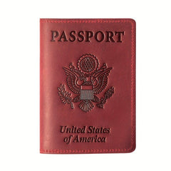 Leather Passport Holder Travel Accessory