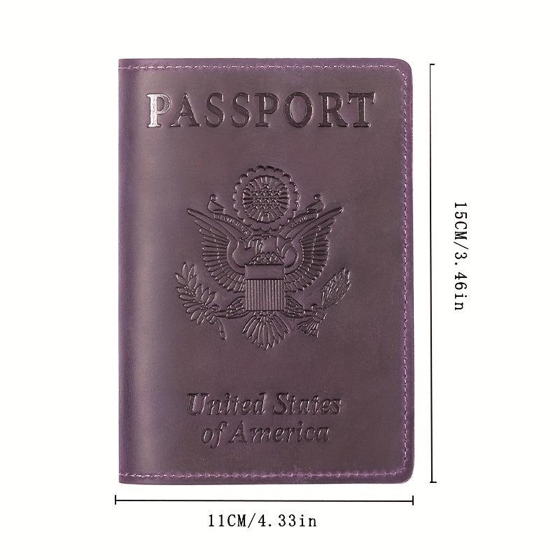 Leather Passport Holder Travel Accessory