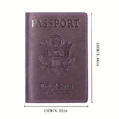 Leather Passport Holder Travel Accessory