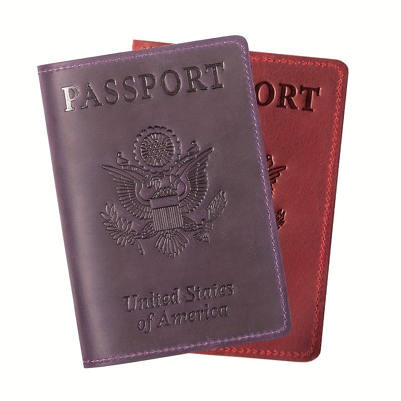 Leather Passport Holder Travel Accessory