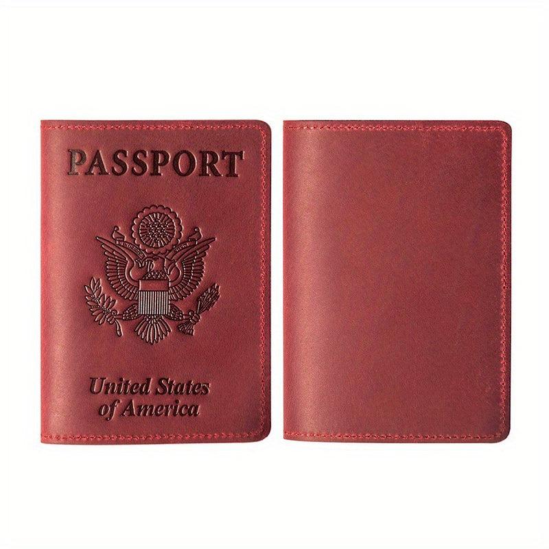 Leather Passport Holder Travel Accessory