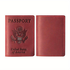 Leather Passport Holder Travel Accessory