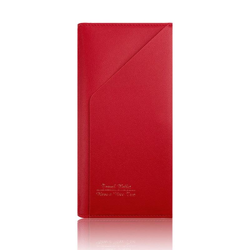 Travel Passport Protective Cover PU Leather Passport Wallet Ticket Clip