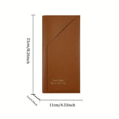 Travel Passport Protective Cover PU Leather Passport Wallet Ticket Clip