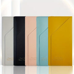 Travel Passport Protective Cover PU Leather Passport Wallet Ticket Clip