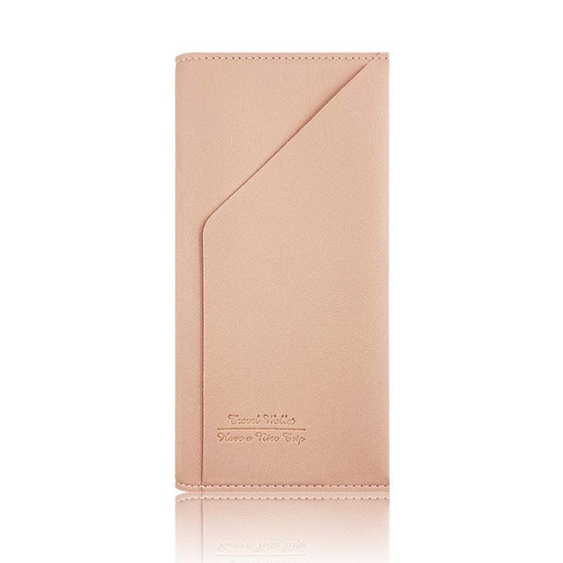 Travel Passport Protective Cover PU Leather Passport Wallet Ticket Clip