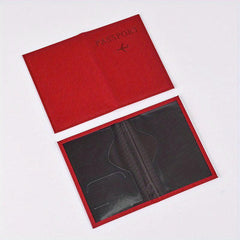 Casual PU Passport Holder Travel Accessories