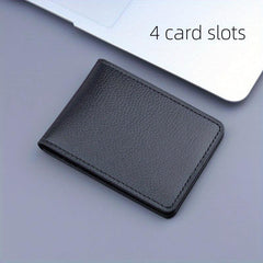 Men's Ultra Thin Leather Driver's Card Bag Mini Credit ID Bank Card Holder
