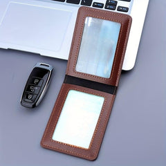 Men's Ultra Thin Leather Driver's Card Bag Mini Credit ID Bank Card Holder