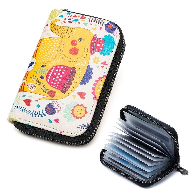 Casual Printed Card Slot Holder for Daily Commute