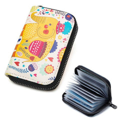 Casual Printed Card Slot Holder for Daily Commute