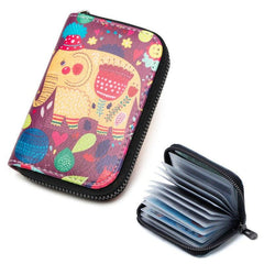 Casual Printed Card Slot Holder for Daily Commute