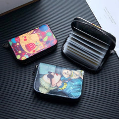 Casual Printed Card Slot Holder for Daily Commute