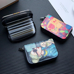 Casual Printed Card Slot Holder for Daily Commute