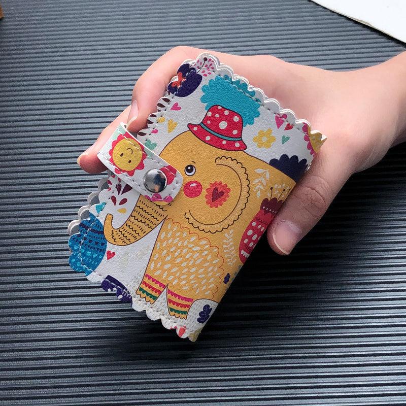 Print Pattern Credit Card Holder Student Bank Card Holder