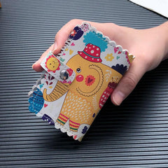 Print Pattern Credit Card Holder Student Bank Card Holder