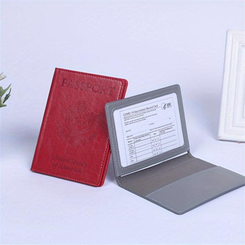 Passport Set Functional Passport Bag Passport Card Set Integrated Storage