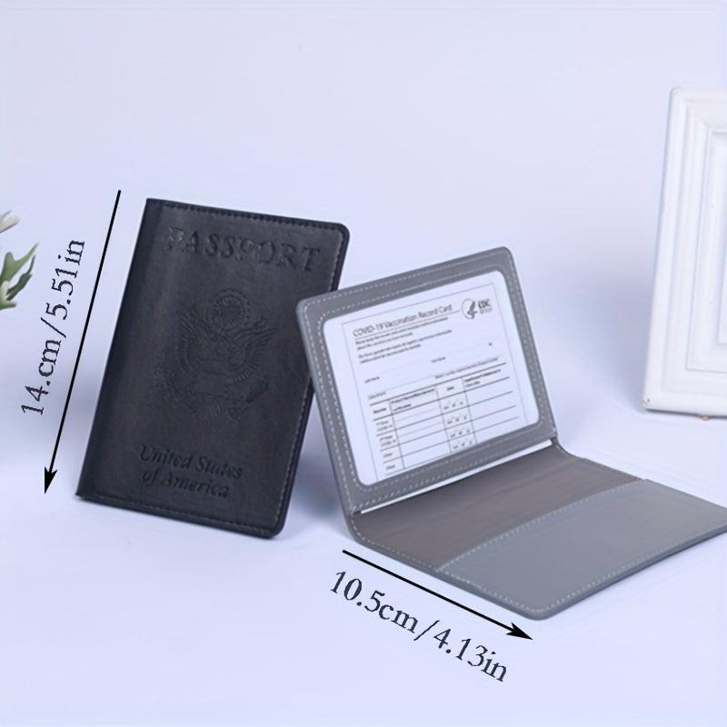 Passport Set Functional Passport Bag Passport Card Set Integrated Storage