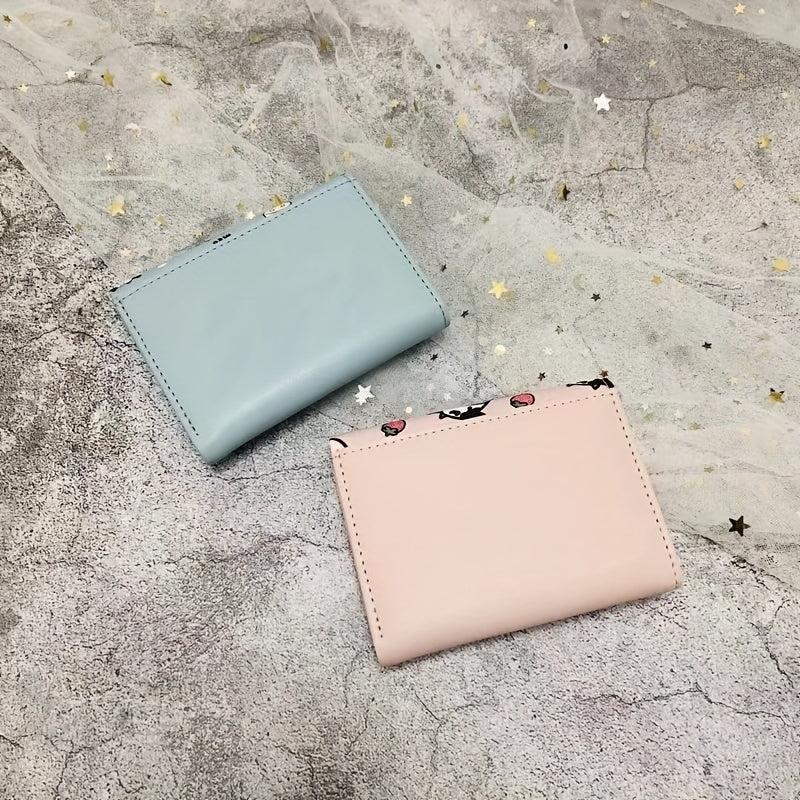 Slot Short Small Coin Purse Mini Money Clip Cow Card Bag