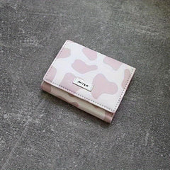 Slot Short Small Coin Purse Mini Money Clip Cow Card Bag