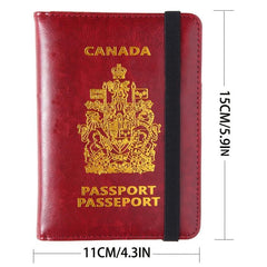 Canada Passport Cover with Vaccine Card Slot