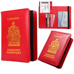 Canada Passport Cover with Vaccine Card Slot