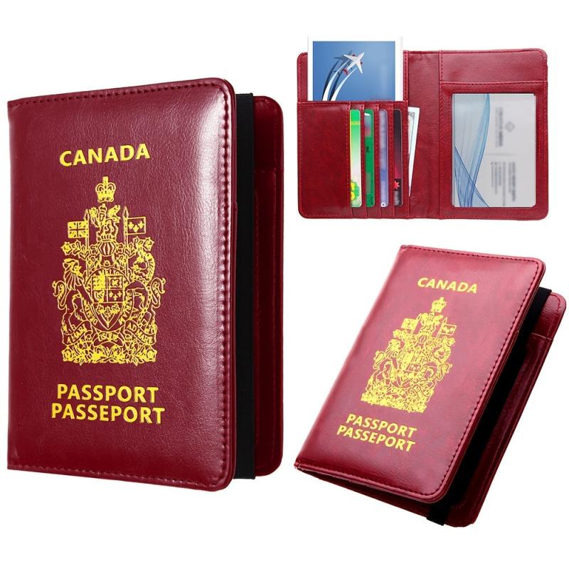 Canada Passport Cover with Vaccine Card Slot