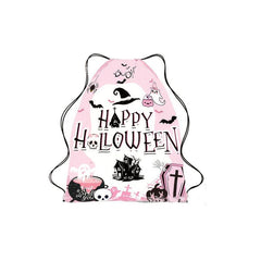 Halloween Pattern Drawstring Backpack Horror Gym Bag