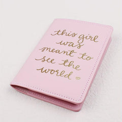 Passport Holder Credit Card Case Letter Pattern Coin Purse