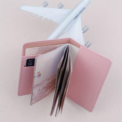 Passport Holder Credit Card Case Letter Pattern Coin Purse