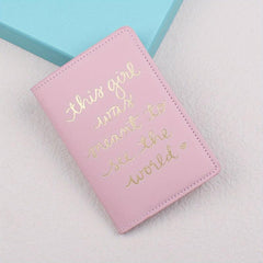 Passport Holder Credit Card Case Letter Pattern Coin Purse