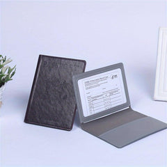 U S Multifunctional Passport Bag Passport Card Set Storage Leather Case