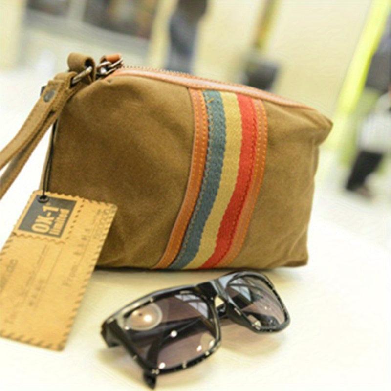 Canvas Clutch Men Women Casual Clutch Passport Bag Mobile Phone Bag