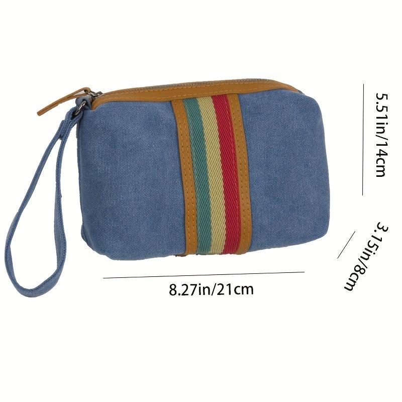 Canvas Clutch Men Women Casual Clutch Passport Bag Mobile Phone Bag