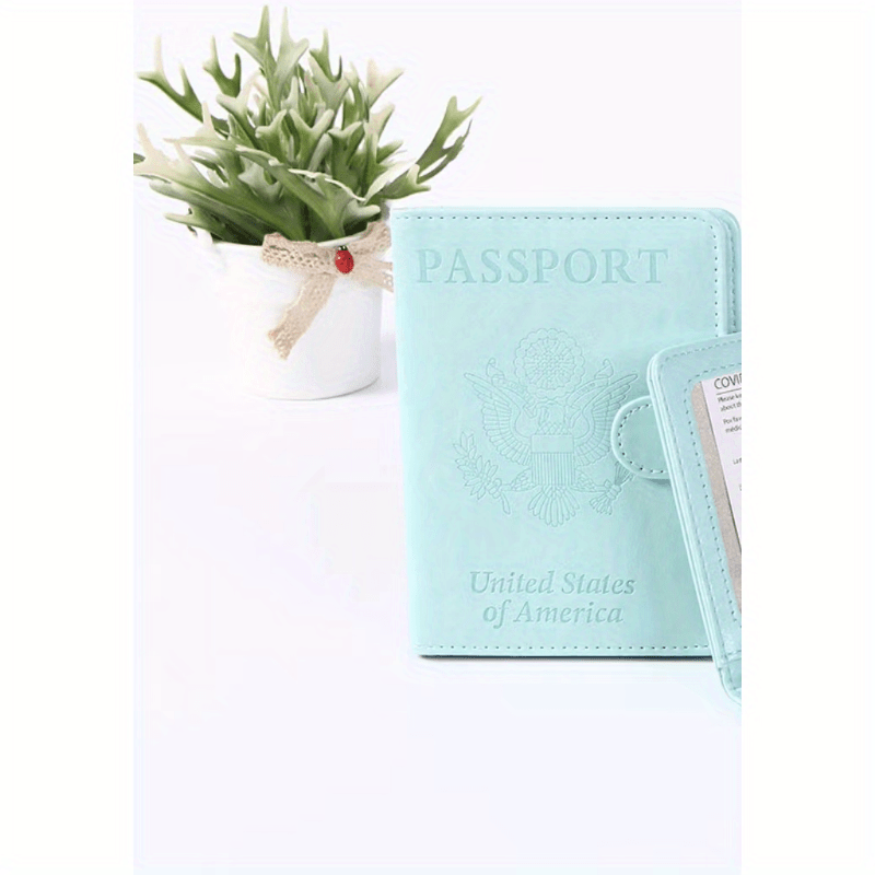 Colorful Passport Holder With Buckle Card Holder Ticket Holder