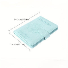 Colorful Passport Holder With Buckle Card Holder Ticket Holder
