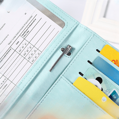 Colorful Passport Holder With Buckle Card Holder Ticket Holder