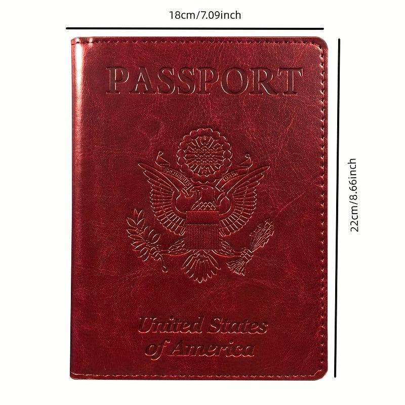 Passport Holder & Vaccine Card Holder Combo | PU Leather Cover