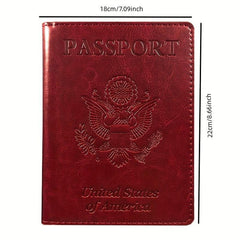Passport Holder & Vaccine Card Holder Combo | PU Leather Cover