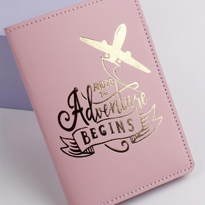 Airplane Pattern Passport Holder Travel Accessories