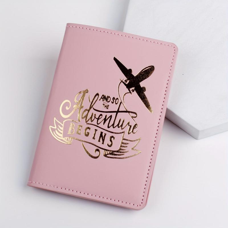 Airplane Pattern Passport Holder Travel Accessories