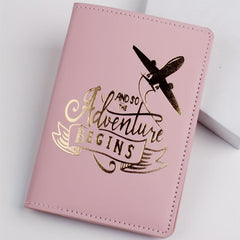 Airplane Pattern Passport Holder Travel Accessories