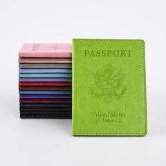 PU Leather Passport Bag Card Holder Protective Cover Ticket Holder
