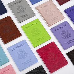 PU Leather Passport Bag Card Holder Protective Cover Ticket Holder