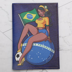 Brazilian Football Passport Case Basketball Holder