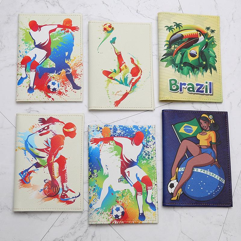 Brazilian Football Passport Case Basketball Holder