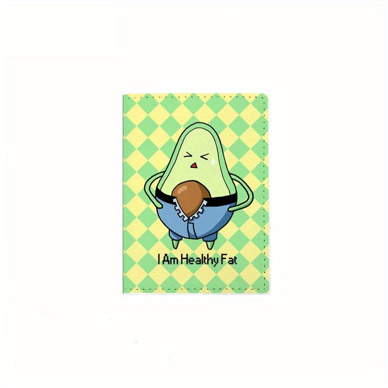 Avocado Printed Passport Bag Travel Holder Protector Cover
